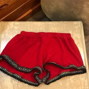 Banana Lemon red shorts